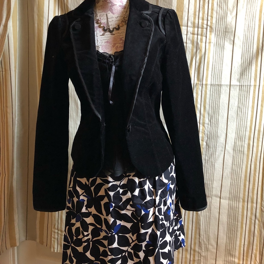 Blue and black skirt